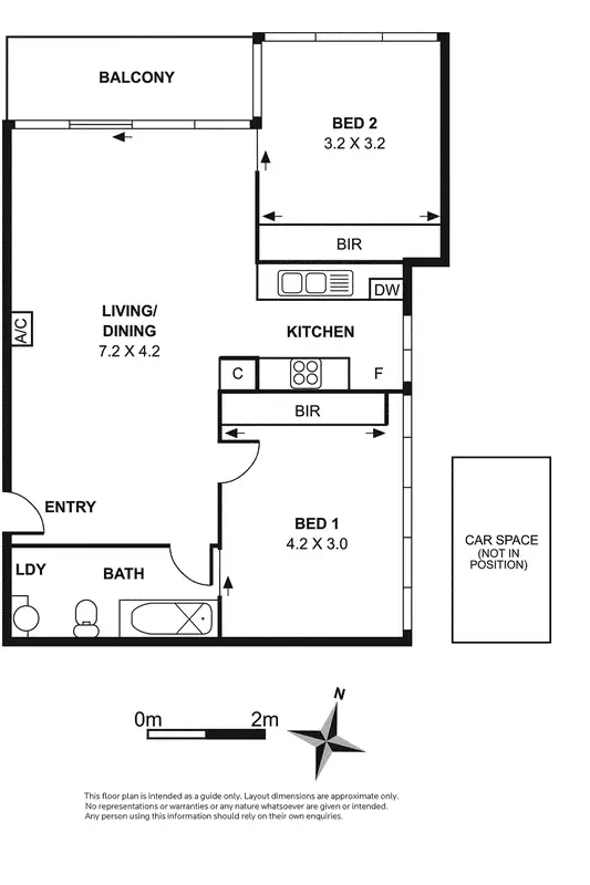 Floorplan of Homely apartment listing, 2409/668 Bourke Street, Melbourne VIC 3000
