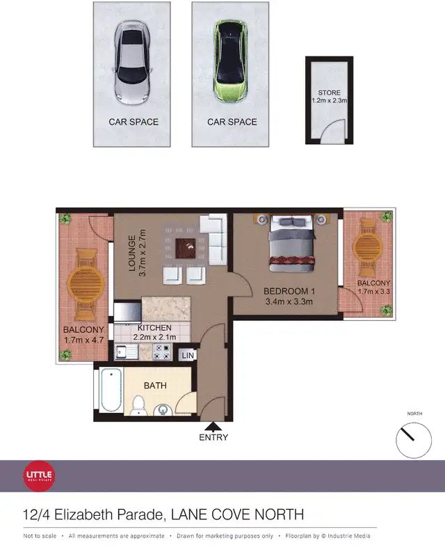 Floorplan of Homely apartment listing, 12/4 Elizabeth Parade, Lane Cove North NSW 2066