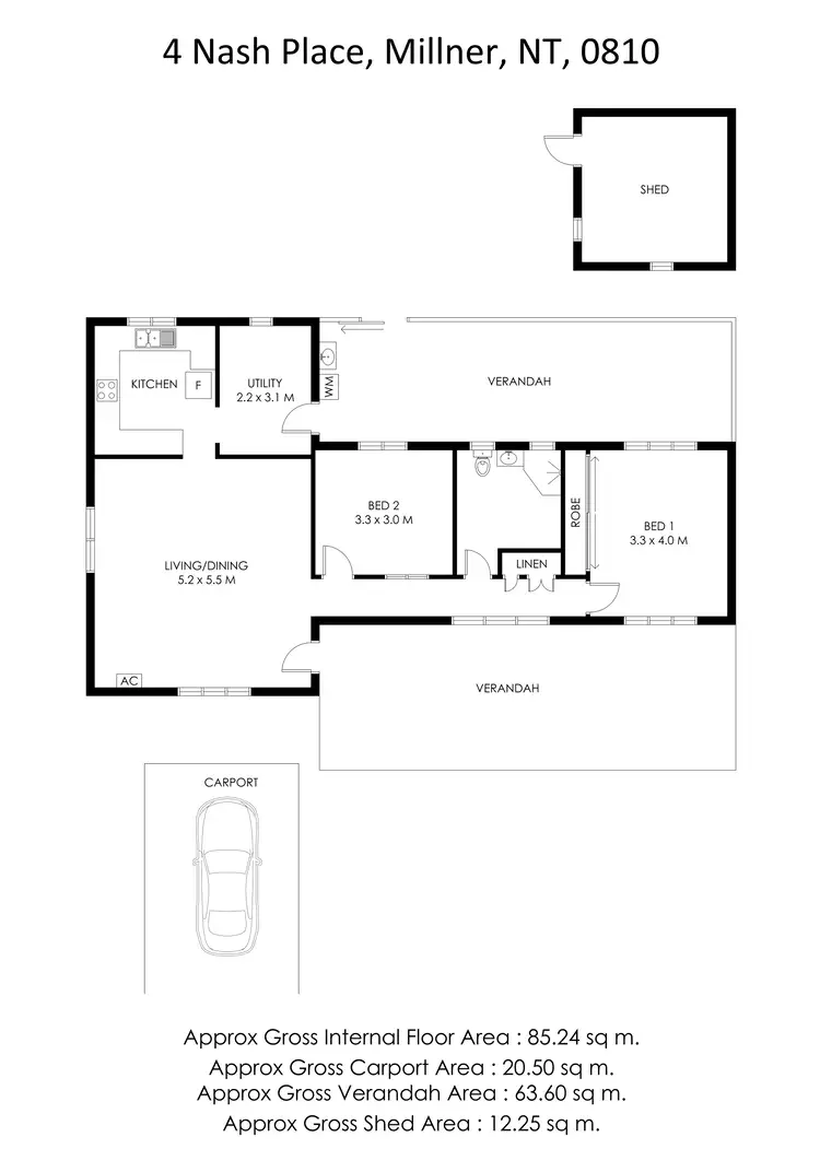 Floorplan of Homely house listing, 4 Nash Place, Millner NT 810