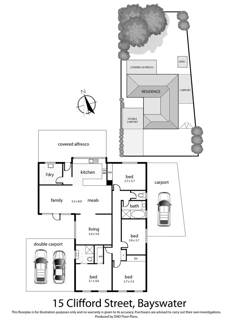 Floorplan of Homely house listing, 15 Clifford Street, Bayswater VIC 3153