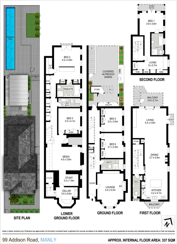 Floorplan of Homely house listing, 99 Addison Road, Manly NSW 2095