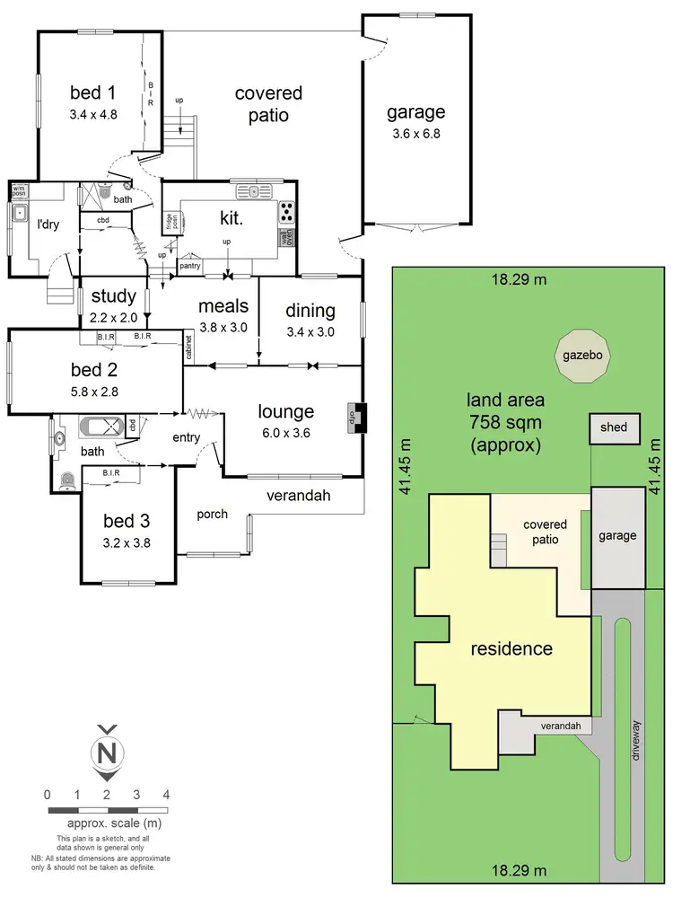 Floorplan of Homely house listing, 1 Heather Grove, Ringwood VIC 3134