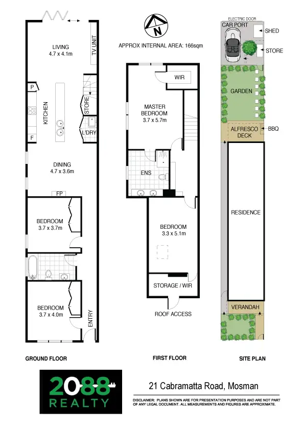 Floorplan of Homely semi-detached listing, 21 Cabramatta Road, Mosman NSW 2088