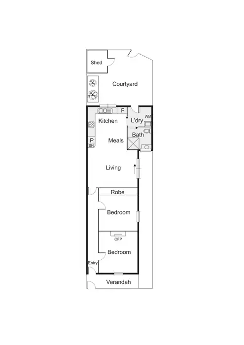 Floorplan of Homely house listing, 205 Heath Street, Port Melbourne VIC 3207