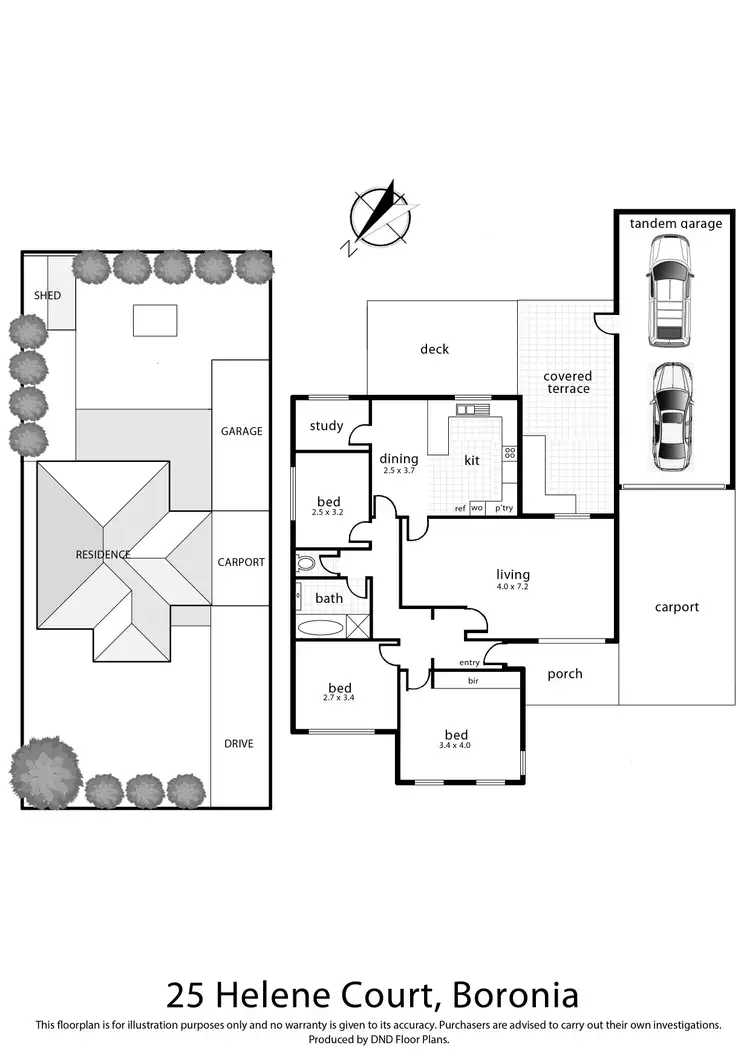 Floorplan of Homely house listing, 25 Helene Court, Boronia VIC 3155