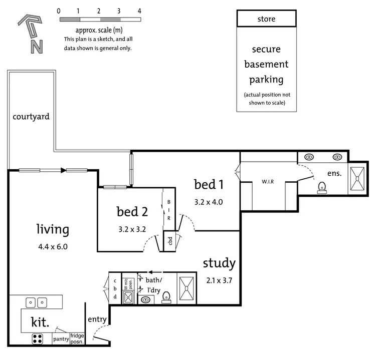 Floorplan of Homely apartment listing, 14/8 Berkeley Street, Doncaster VIC 3108