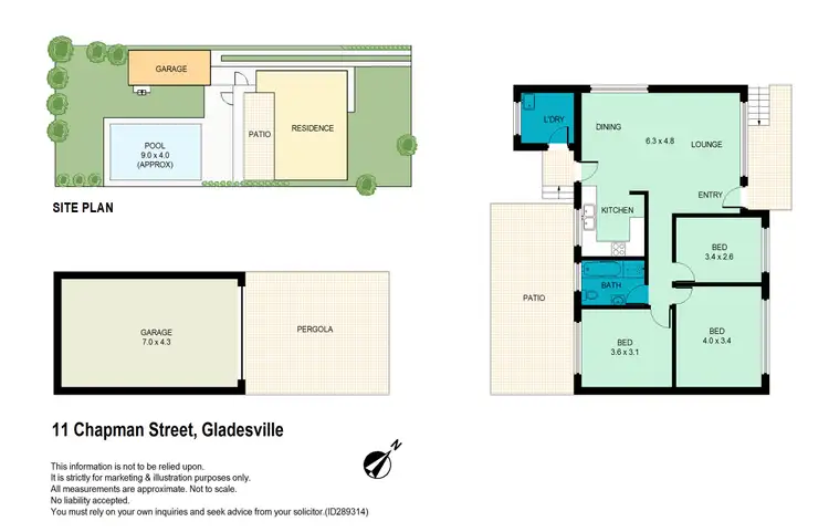 Floorplan of Homely house listing, 11 Chapman Street, Gladesville NSW 2111