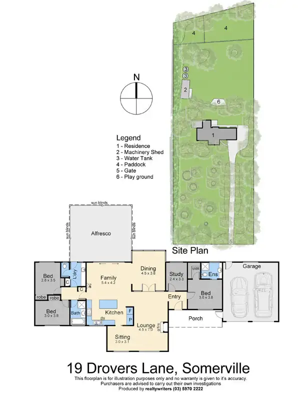 Floorplan of Homely house listing, 19 Drovers Lane, Somerville VIC 3912