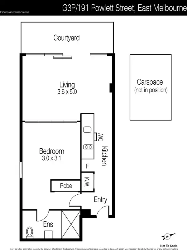 Floorplan of Homely apartment listing, G3P/191 Powlett Street, East Melbourne VIC 3002