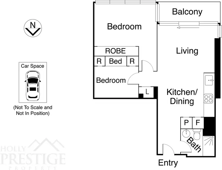 Floorplan of Homely apartment listing, 2001/50 Albert Road, South Melbourne VIC 3205