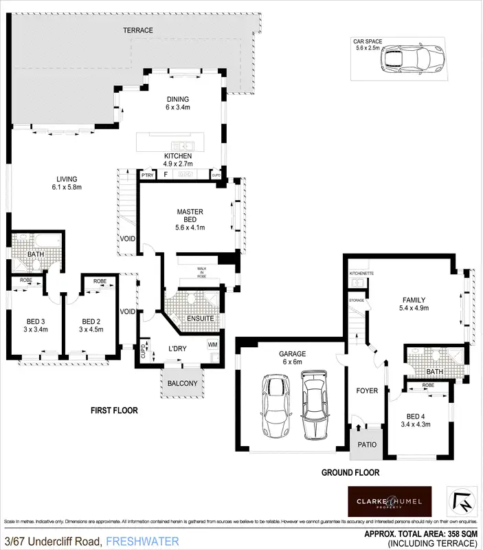 Floorplan of Homely apartment listing, 3/67 Undercliff Road, Freshwater NSW 2096