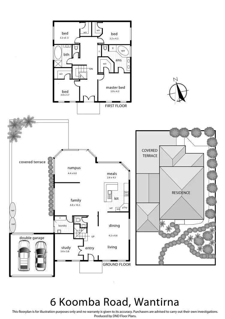 Floorplan of Homely house listing, 6 Koomba Road, Wantirna VIC 3152