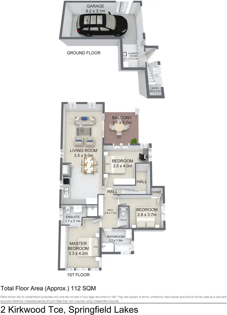 Floorplan of Homely house listing, 2 Kirkwood Terrace, Springfield Lakes QLD 4300