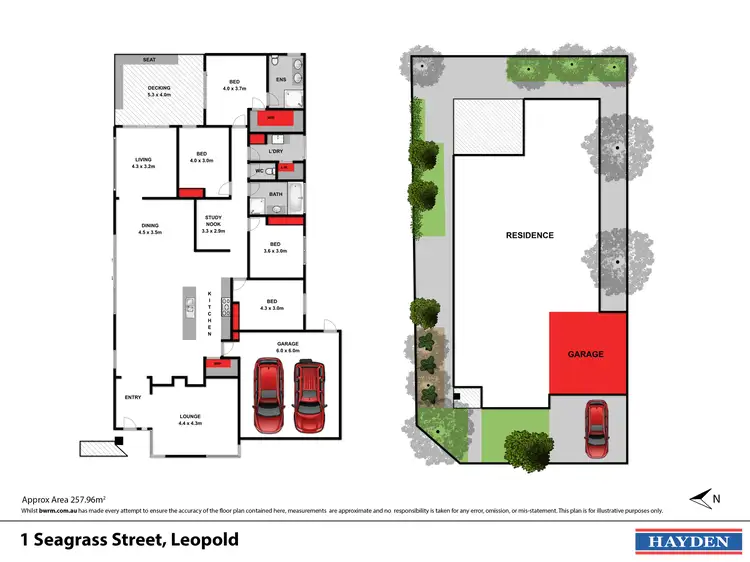 Floorplan of Homely house listing, 1 Seagrass Street, Leopold VIC 3224