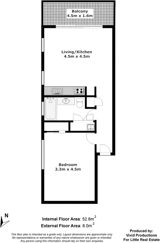 Floorplan of Homely unit listing, 4/65 Sisley Street, St Lucia QLD 4067