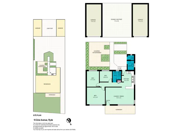 Floorplan of Homely house listing, 18 Zola Avenue, Ryde NSW 2112
