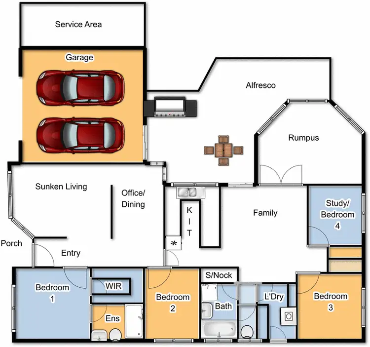 Floorplan of Homely house listing, 39 Kelleway Avenue, Nicholls ACT 2913