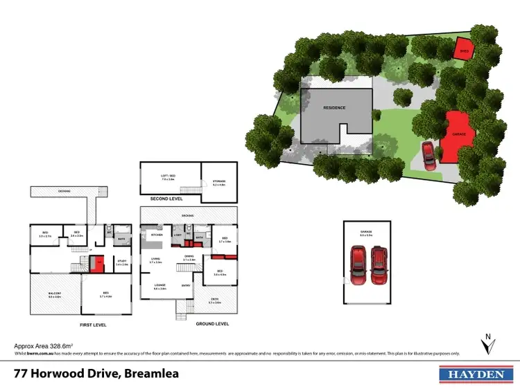 Floorplan of Homely house listing, 77 Horwood Drive, Breamlea VIC 3227