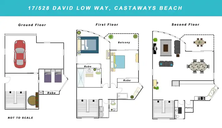 Floorplan of Homely house listing, 17/528 David Low Way, Castaways Beach QLD 4567