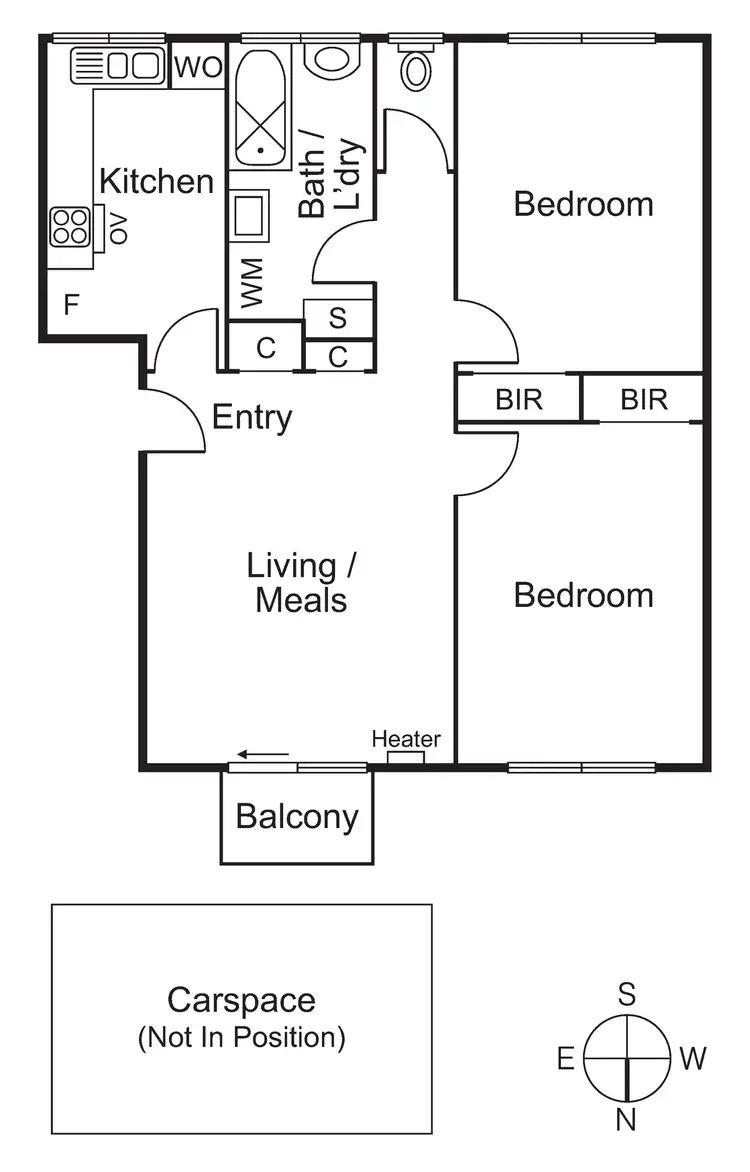 Floorplan of Homely apartment listing, 2/193 Brighton Road, Elwood VIC 3184