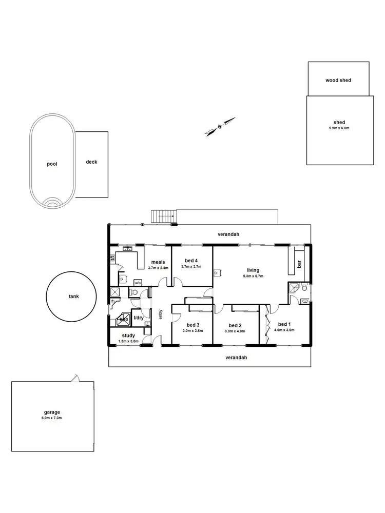 Floorplan of Homely house listing, 70 Lusatia Park Road, Woori Yallock VIC 3139