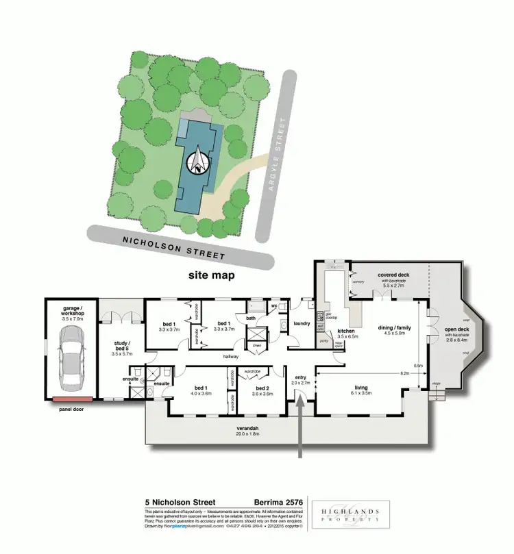 Floorplan of Homely house listing, 5 Nicholson Street, Berrima NSW 2577