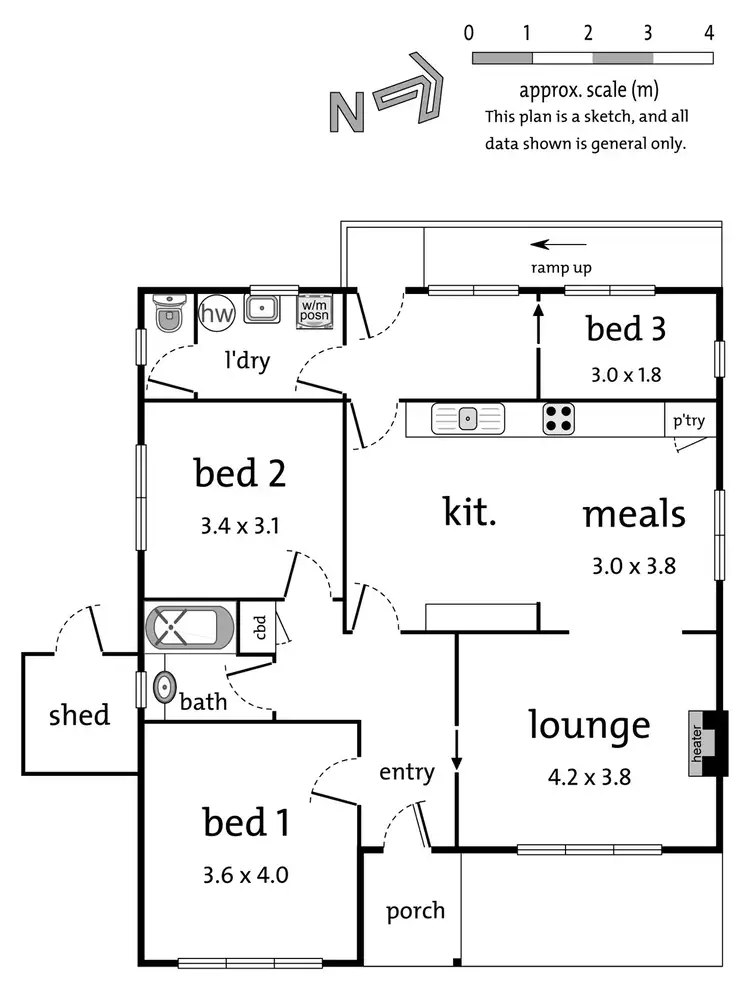 Floorplan of Homely house listing, 43 Helene Street, Bulleen VIC 3105