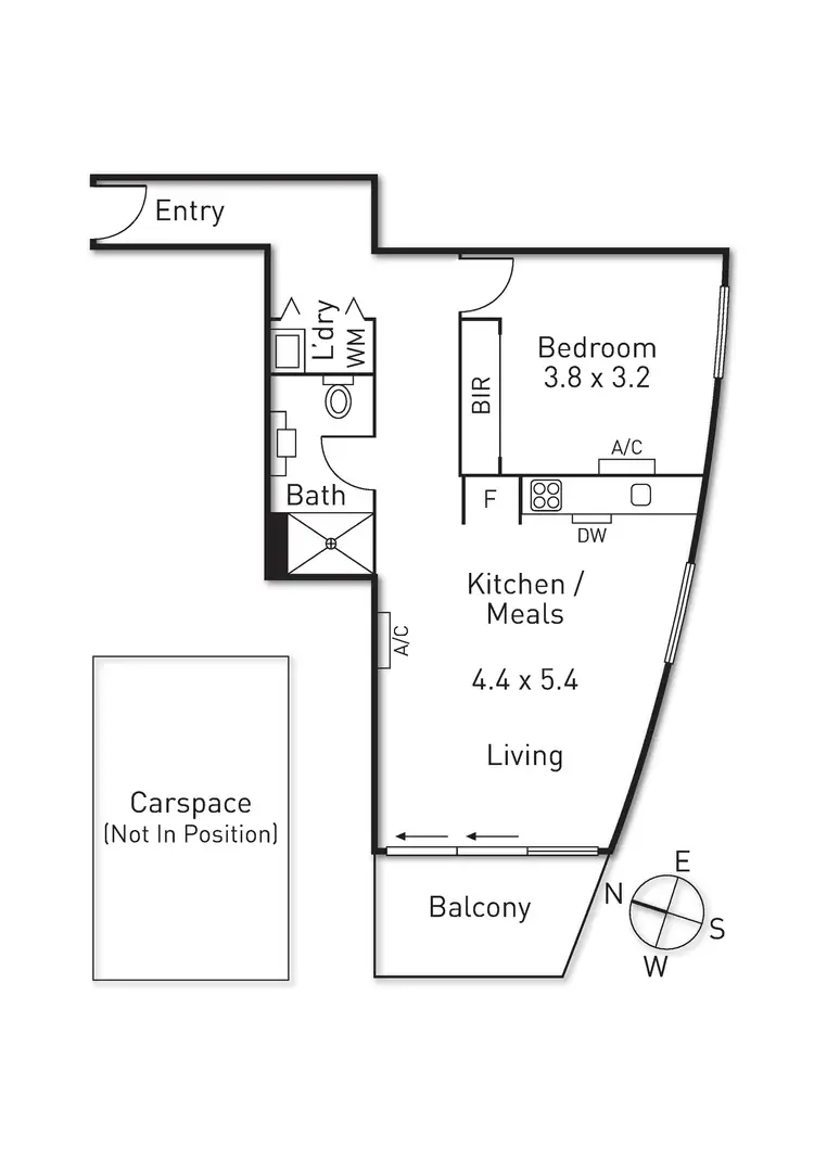 Floorplan of Homely apartment listing, 412/594 St Kilda Road, Melbourne VIC 3004
