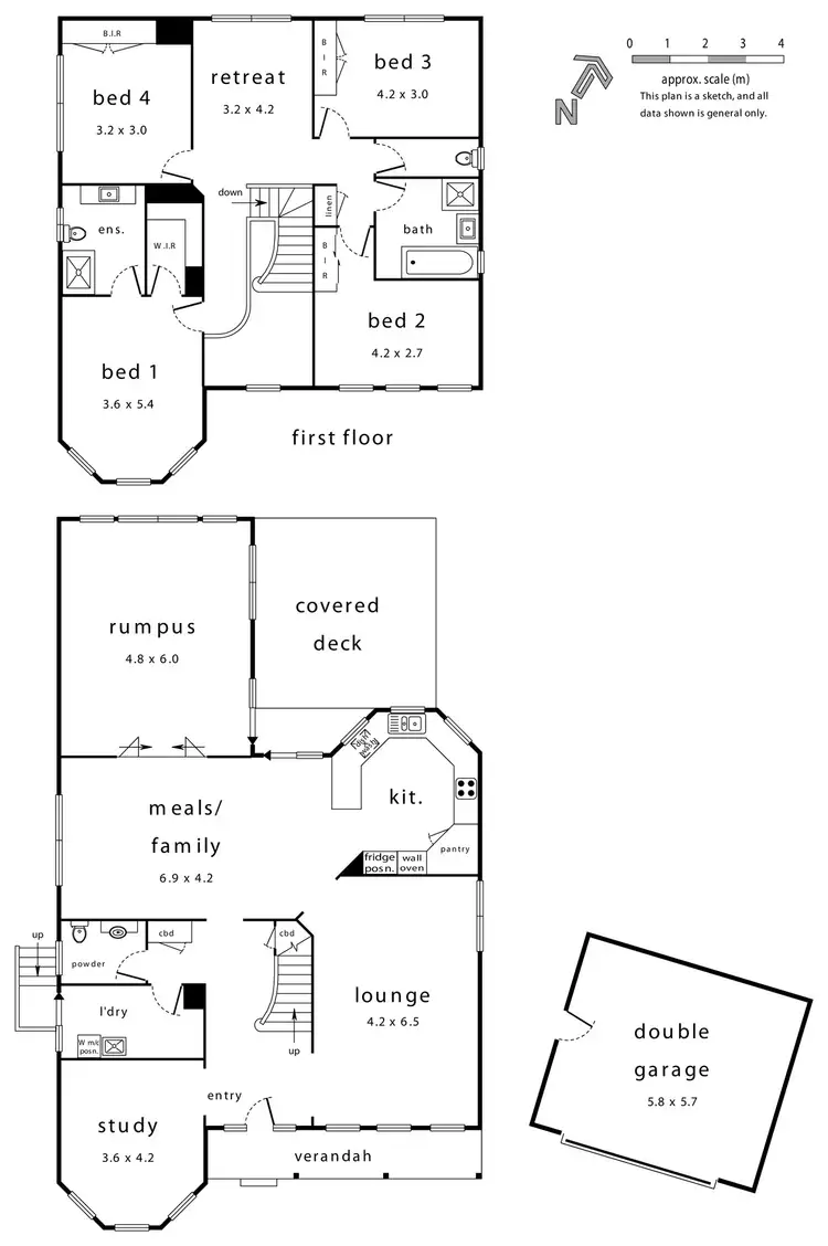 Floorplan of Homely house listing, 6 Parklink Place, Ringwood North VIC 3134