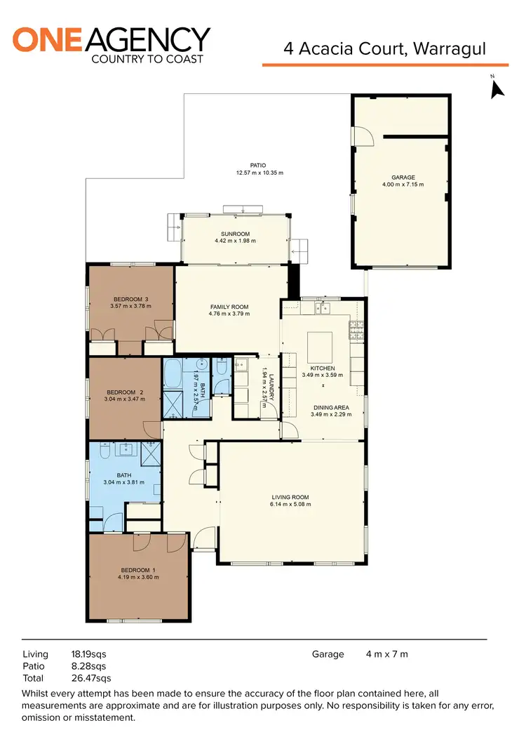 Floorplan of Homely house listing, 4 Acacia Court, Warragul VIC 3820