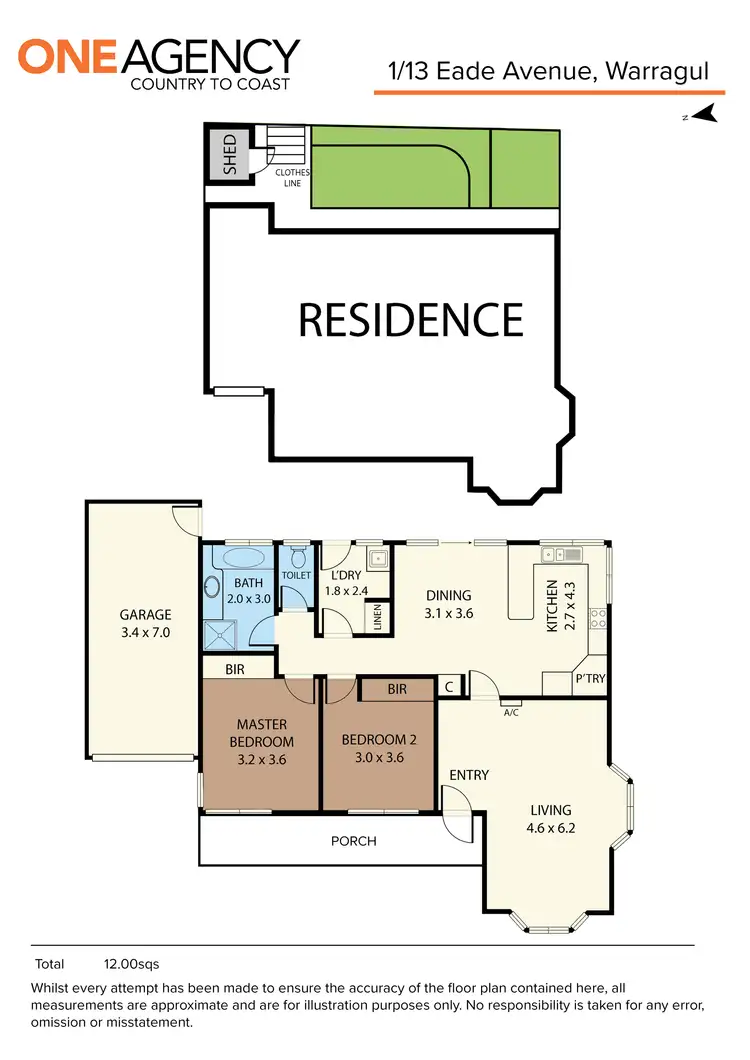 Floorplan of Homely flat listing, 1/13 Eade Avenue, Warragul VIC 3820