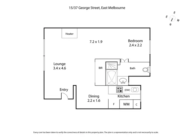 Floorplan of Homely apartment listing, 15/37 George Street, East Melbourne VIC 3002