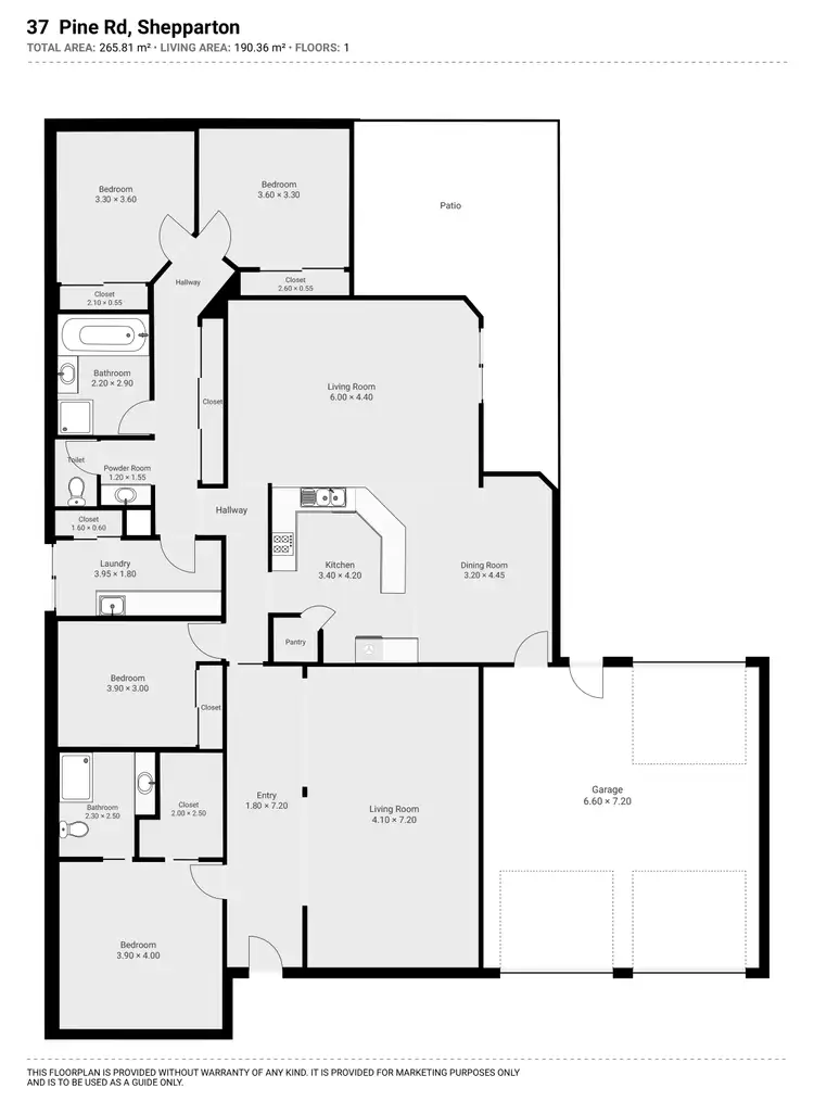 Floorplan of Homely house listing, 37 Pine Road, Shepparton VIC 3630