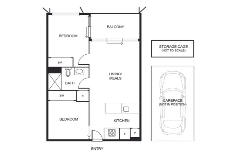 Floorplan of Homely apartment listing, 510/107 Cambridge Street, Collingwood VIC 3066