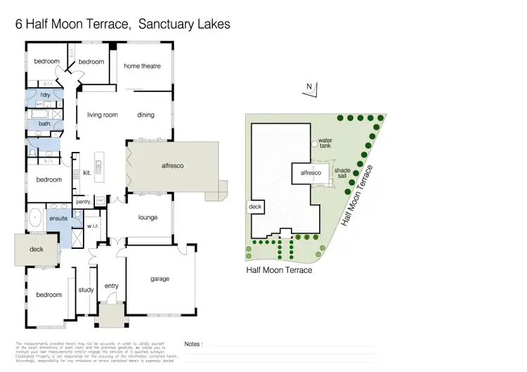 Floorplan of Homely house listing, 6 Half Moon Terrace, Sanctuary Lakes VIC 3030