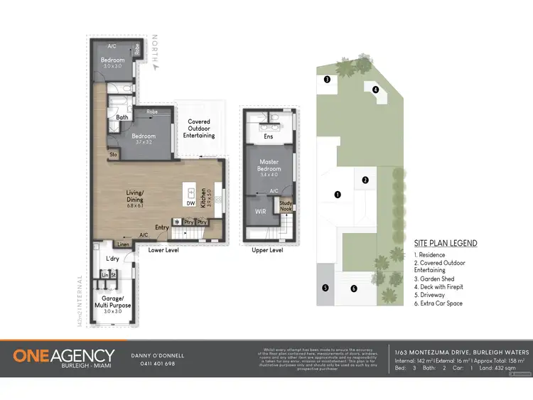Floorplan of Homely semi-detached listing, 1/63 Montezuma Drive, Burleigh Waters QLD 4220