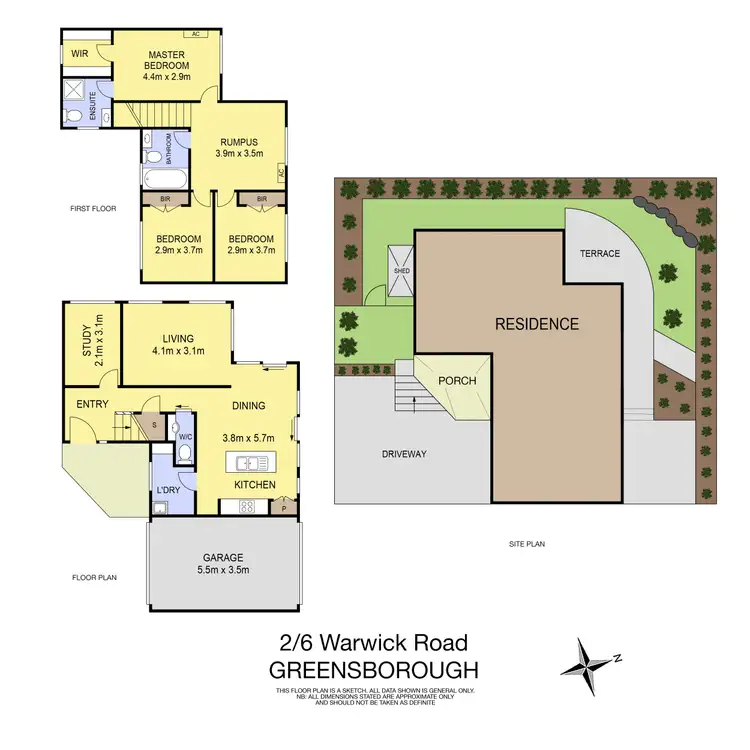 Floorplan of Homely unit listing, 2/6 Warwick Road, Greensborough VIC 3088