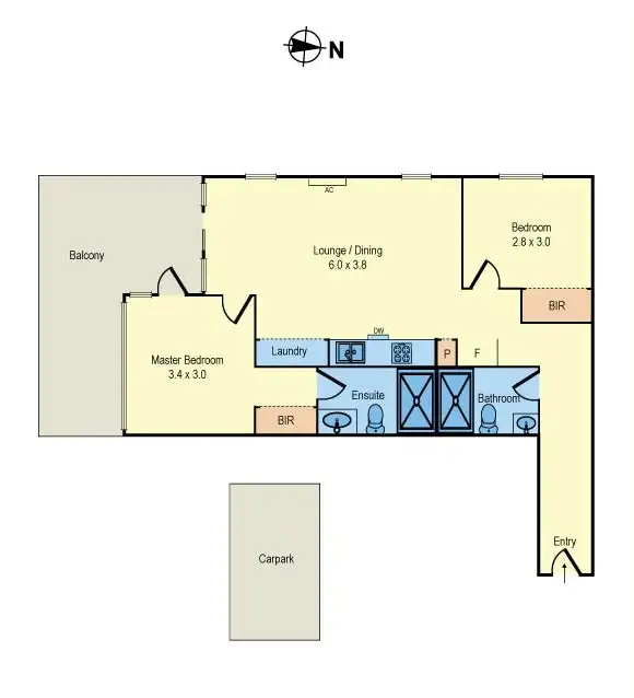 Floorplan of Homely apartment listing, 403/11 Central Avenue, Moorabbin VIC 3189