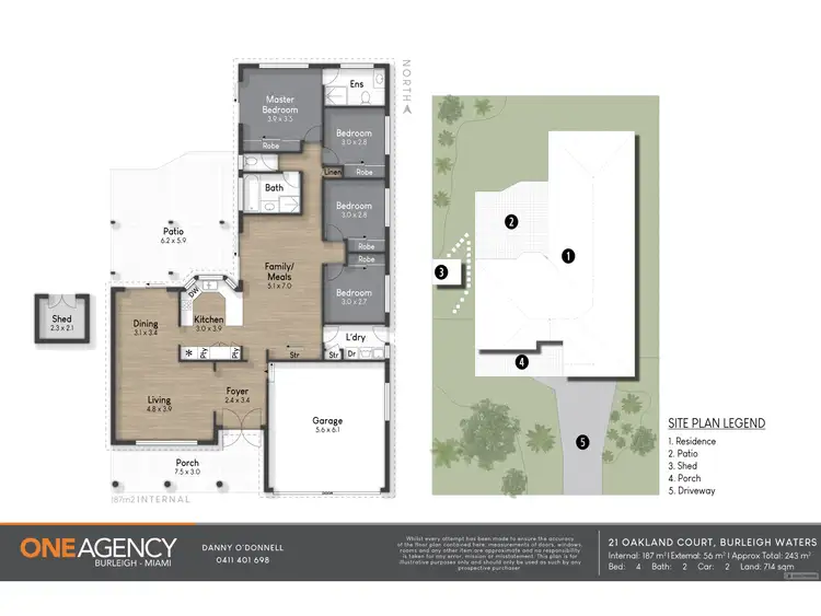 Floorplan of Homely house listing, 21 Oakland Court, Burleigh Waters QLD 4220