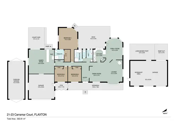Floorplan of Homely rural property listing, 21-23 Carramar Court, Flaxton QLD 4560