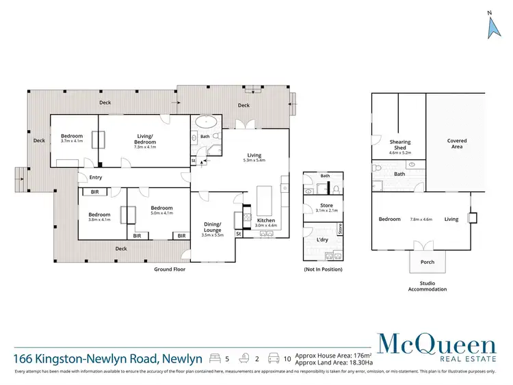 Floorplan of Homely house listing, 166 Kingston Newlyn Road, Newlyn VIC 3364