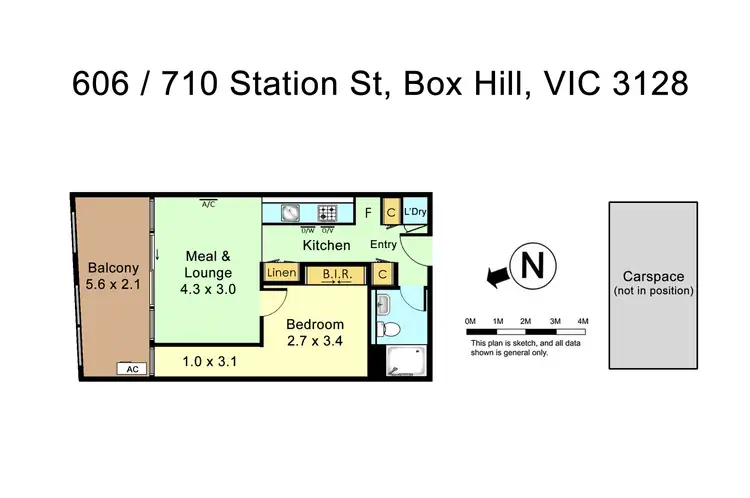 Floorplan of Homely apartment listing, 606/710 Station Street, Box Hill VIC 3128