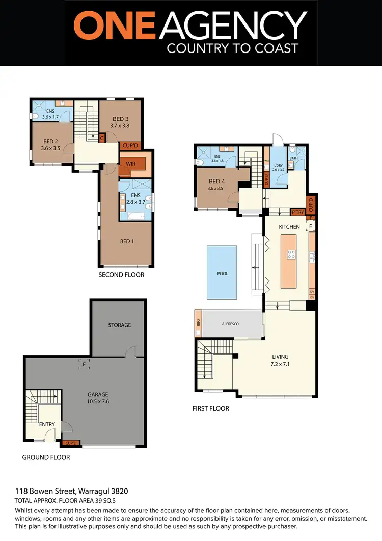 Floorplan of Homely house listing, 188 Bowen Street, Warragul VIC 3820