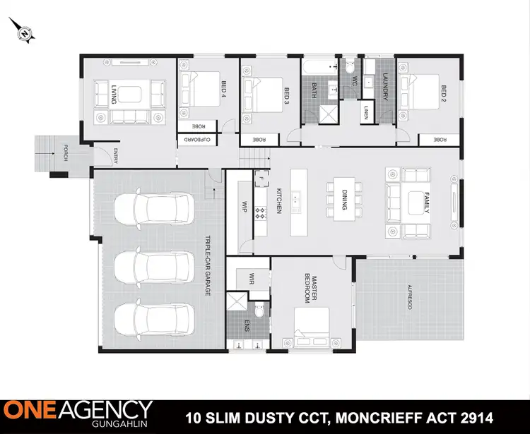 Floorplan of Homely house listing, 10 Slim Dusty Circuit, Moncrieff ACT 2914