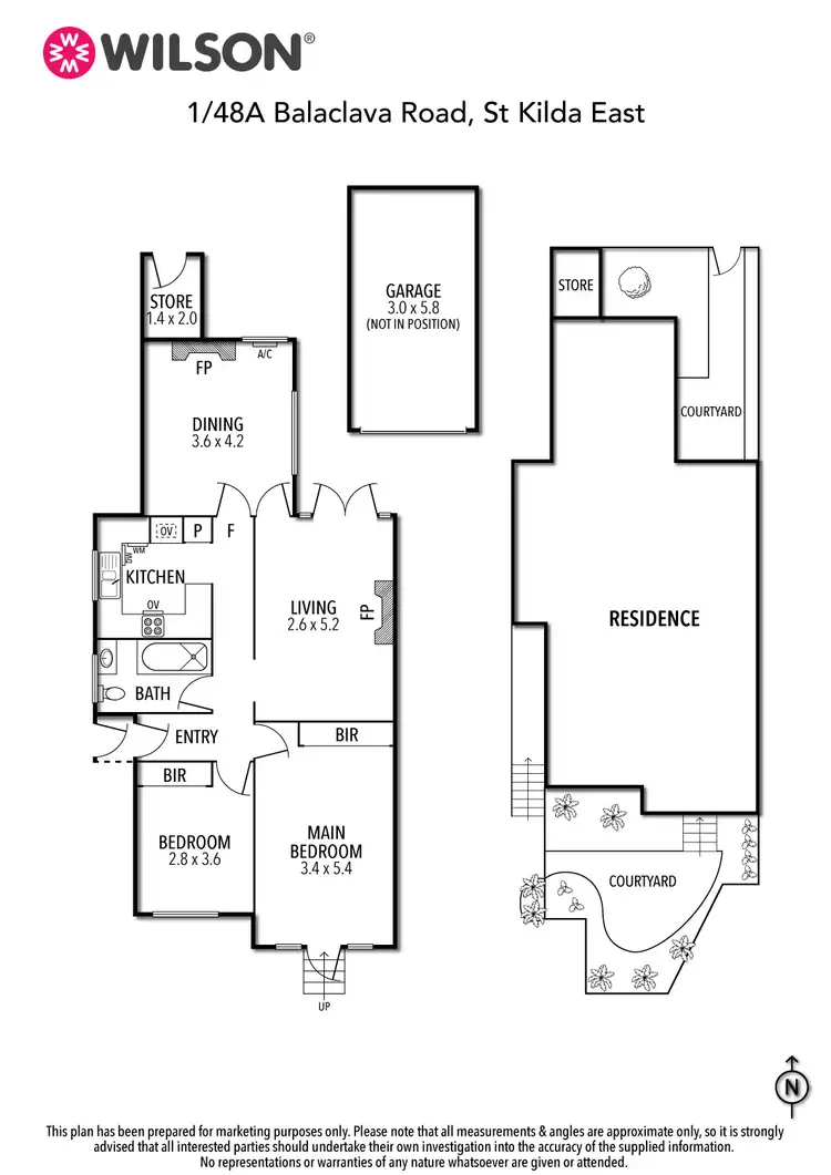Floorplan of Homely apartment listing, 1/48A Balaclava Road, St Kilda East VIC 3183