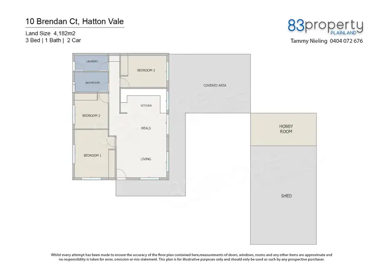 Floorplan of Homely house listing, 10 Brendan Court, Hatton Vale QLD 4341