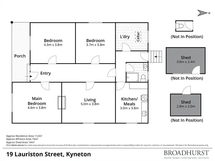 Floorplan of Homely house listing, 19 Lauriston Street, Kyneton VIC 3444