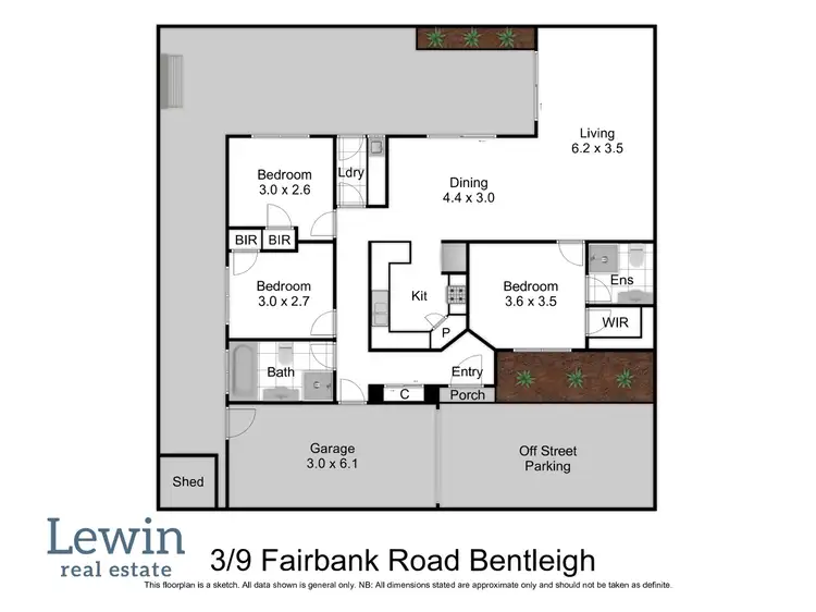 Floorplan of Homely unit listing, 3/9 Fairbank Road, Bentleigh VIC 3204