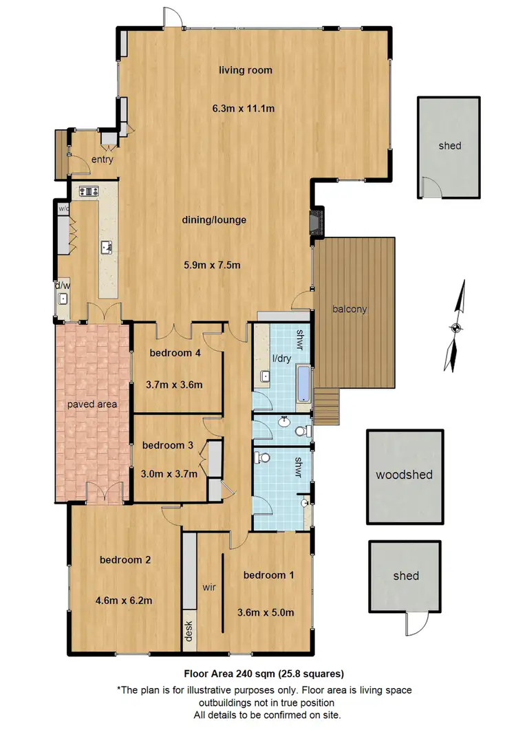 Floorplan of Homely house listing, 6 Fairhaven Road, Mount Dandenong VIC 3767