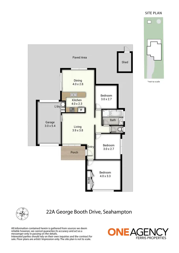 Floorplan of Homely house listing, 22A George Booth Drive, Seahampton NSW 2286